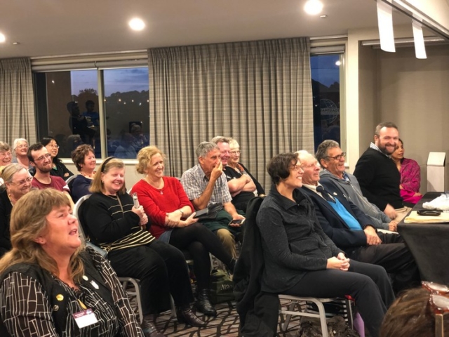 21 The audience enjoying Maxine's cookery lesson