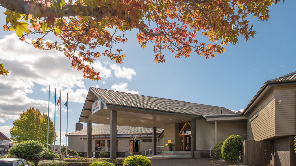 Front entrance of the Millennium Hotel, Rotorua